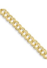 nice tiny gold double link chain baby bracelet